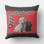 愛らしいスコットランドのテリア クッション (裏面)