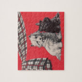 愛らしいスコットランドテリア ジグソーパズル (縦)