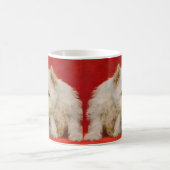 愛らしいスコットランド犬の子犬 コーヒーマグカップ (中央)