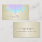 愛らしいスタイリッシュシックエレガントな蓮の花 名刺 (正面/裏面)