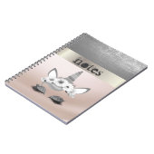 愛らしいスタイリッシュロータスユニコーン ノートブック (左側)