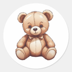 愛らしいステッカーteddy bear ラウンドシール