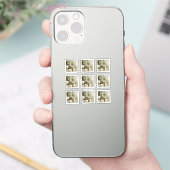 愛らしいスプリングフラワーグリッド シール (スマートフォン)