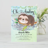 愛らしいスロスベビーシャワー招待状 招待状 (スタンド正面)