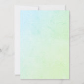 愛らしいスロスベビーシャワー招待状 招待状 (裏面)