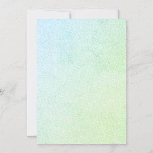 愛らしいスロスベビーシャワー招待状 招待状 (裏面)