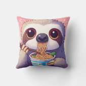 愛らしいスロッ食べ物スのラーメン クッション (裏面)