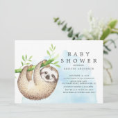 愛らしいスローの赤ちゃんのシャワー招待状 招待状 (スタンド正面)