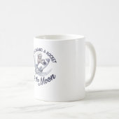 愛らしいスロース宇宙飛行士の乗馬 コーヒーマグカップ (正面右)