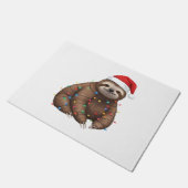 愛らしいスロ包まれたスインホリデーライトクラシックT ドアマット (アングル)