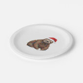 愛らしいスロ包まれたスインホリデーライトクラシックT ペーパープレート (アングル)