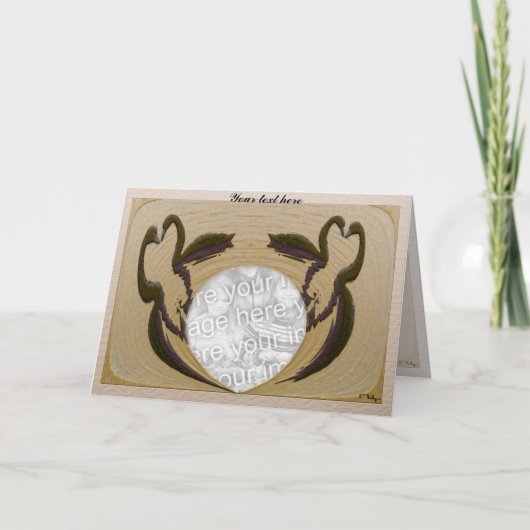 愛らしいスワン カード (正面)