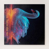 愛らしいスワンfor any大事な行事 ジグソーパズル (横)