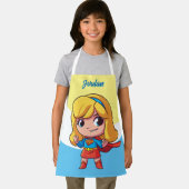 愛らしいスーパーガールスタンス エプロン (インサイチュ)