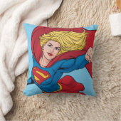 愛らしいスーパーガールスタンス クッション (ブランケット)