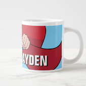 愛らしいスーパーガールスタンス ジャンボコーヒーマグカップ (右)