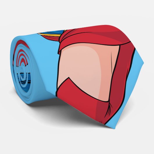 愛らしいスーパーガールスタンス ネクタイ (ロール)