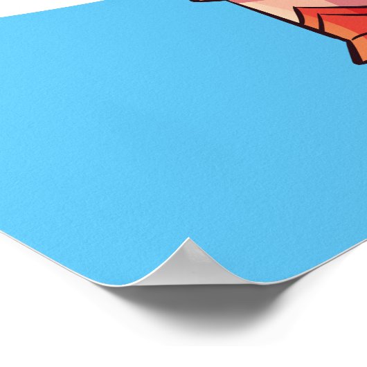 愛らしいスーパーガールスタンス ポスター (角)