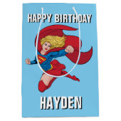 愛らしいスーパーガールスタンス ミディアムペーパーバッグ (正面)