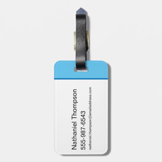 愛らしいスーパーガールスタンス ラゲッジタグ (裏面縦)