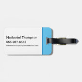 愛らしいスーパーガールスタンス ラゲッジタグ (裏面横)