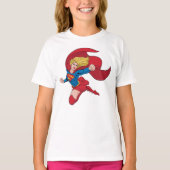 愛らしいスーパーガールスタンス Tシャツ (正面)