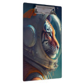 愛らしいタイガー宇宙飛行士 クリップボード (右)