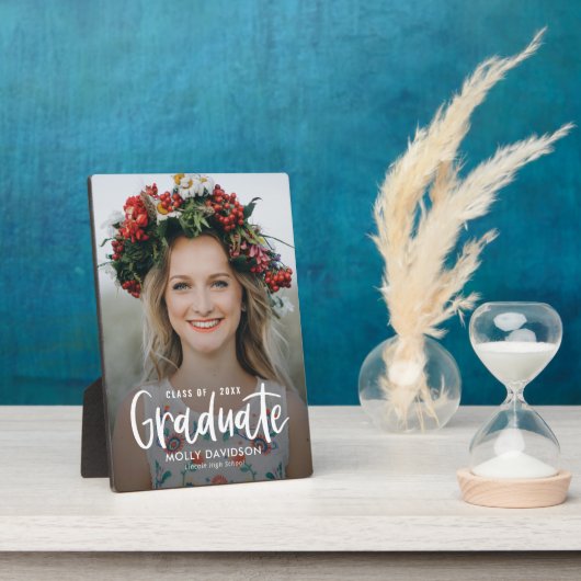 愛らしいタイプ編集可能カラー卒業プラーク フォトプラーク (側面)