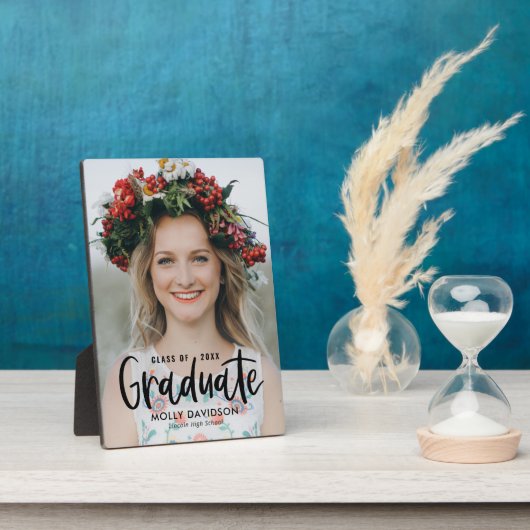 愛らしいタイプ編集可能カラー卒業プラーク フォトプラーク (側面)