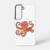愛らしいタコ遊のアコースティックギター漫画 SAMSUNG GALAXYケース (裏面)