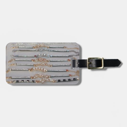 愛らしいダイヤモンドジュエリー ハートデザイン アートコレクション ラゲッジタグ (正面横)