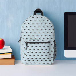 愛らしいダシュント犬のパターパーソナライズされたン プリントバックパック