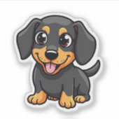 愛らしいダシュント、かわいいシャルマー、小 シール (正面)