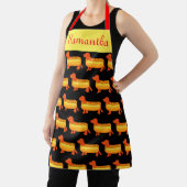 愛らしいダシュンドホットドッグ エプロン (インサイチュ)