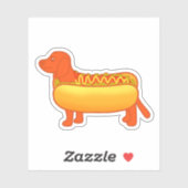 愛らしいダシュンドホットドッグ シール (シート)