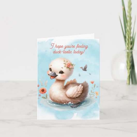 愛らしいダックカード カード (正面)