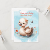 愛らしいダックカード カード (正面/裏面インサイチュ)