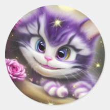 愛らしいチェシャ子猫
