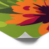 愛らしいチビ（小さくかわいく書いた感じ）コルギパピー走ズのガーデンポステ ポスター (角)