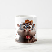 ☕愛らしいチャーム!🦛🍭 コーヒーマグカップ (中央)