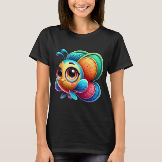 愛らしいチョウチョウウオ Tシャツ (正面)