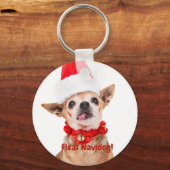 愛らしいチワワ |個人 |腐植土 キーホルダー (正面)