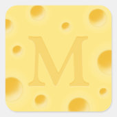 愛らしいチーズファンシーチーズモングラメッドシール スクエアシール (正面)