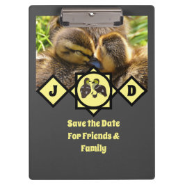 愛らしいツインダクリングスモノグラム写真 クリップボード