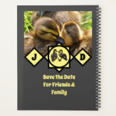 愛らしいツインダクリングスモノグラム写真 プランナー手帳 (裏面)