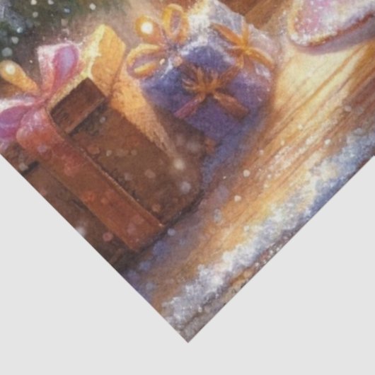 愛らしいティーカップマウスフェスティバルクリスマスの切り離し 薄葉紙 (詳細)