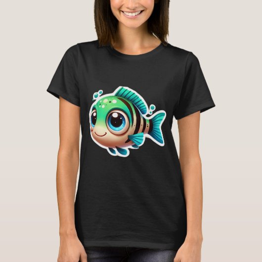 愛らしいテッポウウオ Tシャツ (正面)