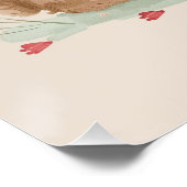 愛らしいテディベアとバニーがお茶を飲む – AI Art ポスター (コーナー)