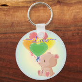 愛らしいテディベアキーチェーン キーホルダー (正面)