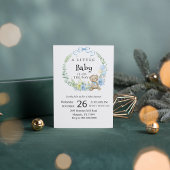 愛らしいテディベアベビーシャワー招待状 招待状